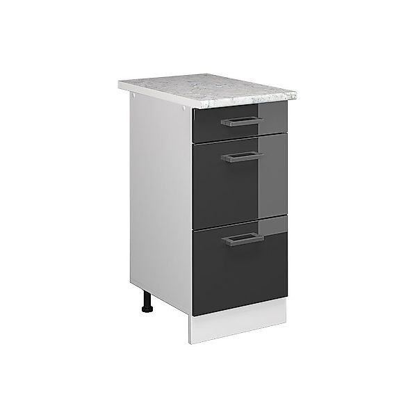 Vicco Schranksystem R-Line, Anthrazit Hochglanz/Weiß, 40 günstig online kaufen