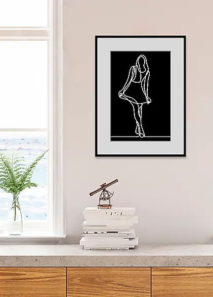 queence Bild »Jolina«, Frau, (1 St.), Poster, gerahmt, minimalistisch günstig online kaufen