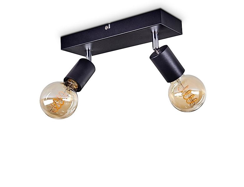 hofstein Deckenleuchte »Seano« Deckenlampe aus Metall in Schwarz, ohne Leuc günstig online kaufen