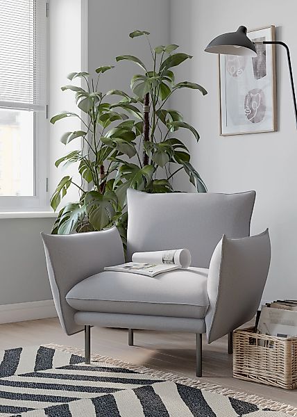 OTTO home Sessel "Stine Cocktailsessel" Besonderes Design durch Kissenoptik günstig online kaufen