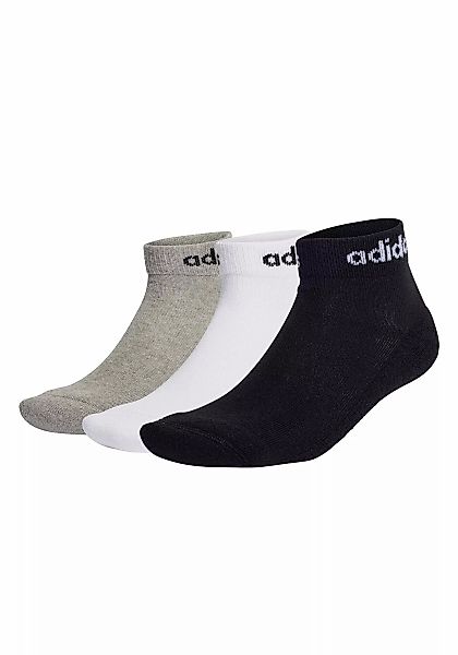 adidas Originals Kurzsocken "Socken Linear Cushioned Ankle 3er Pack" günstig online kaufen