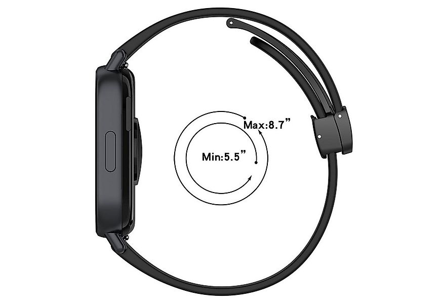 Wigento Smartwatch-Armband Für Xiaomi Redmi Watch 5 Lite Silikon Magnetisch günstig online kaufen