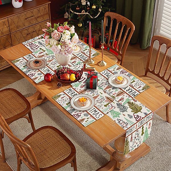 LAPAPRO Tischläufer Weihnachten Tischdecke mit Tischläufern günstig online kaufen