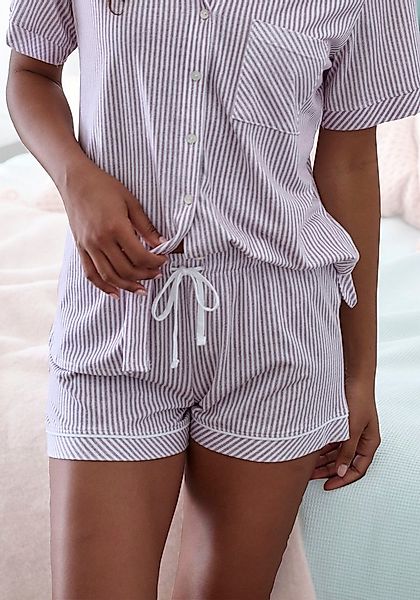 s.Oliver Pyjamashorts (1-tlg) Mit Kontrastpaspel-Abschlüssen günstig online kaufen