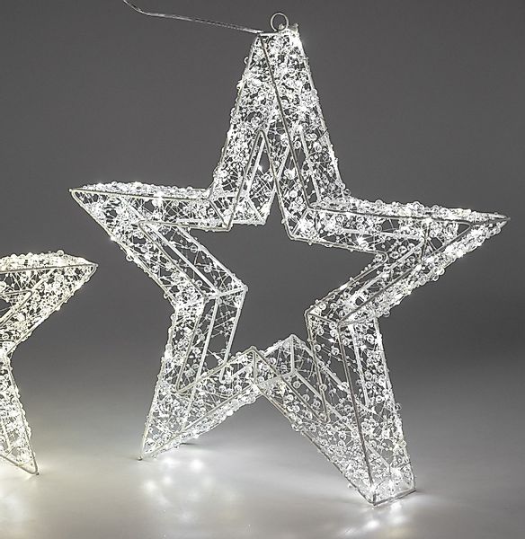 formano LED-Dekofigur Funkeleffekt, Mit Timerfunktion, Weiß, günstig online kaufen