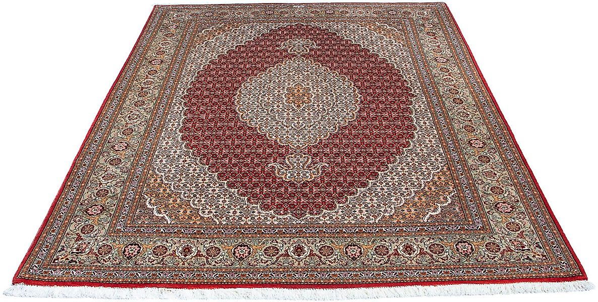 morgenland Orientteppich »Perser - Täbriz - 200 x 150 cm - rot«, rechteckig günstig online kaufen