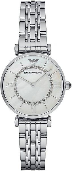 Emporio Armani Quarzuhr AR1908, Armbanduhr, Damenuhr, Perlmutt-Zifferblatt, günstig online kaufen