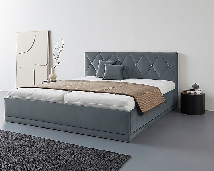 Westfalia Schlafkomfort Polsterbett "Adamas" auch mit Bettkasten, Knopfheft günstig online kaufen