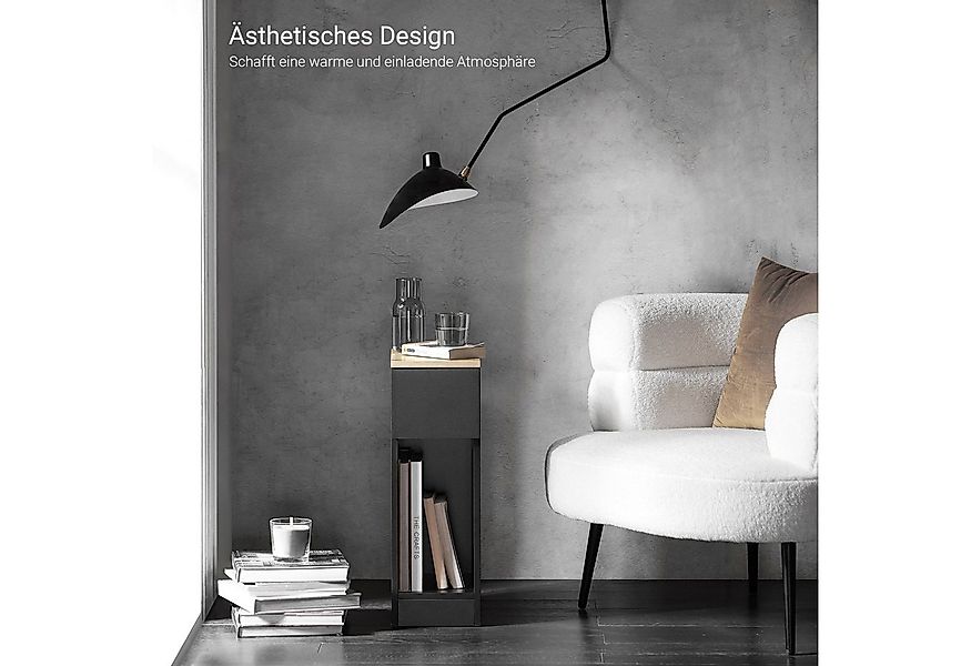 SoBuy Nachttisch FBT111, Beistelltisch mit Schublade und Ablage, Nightstand günstig online kaufen