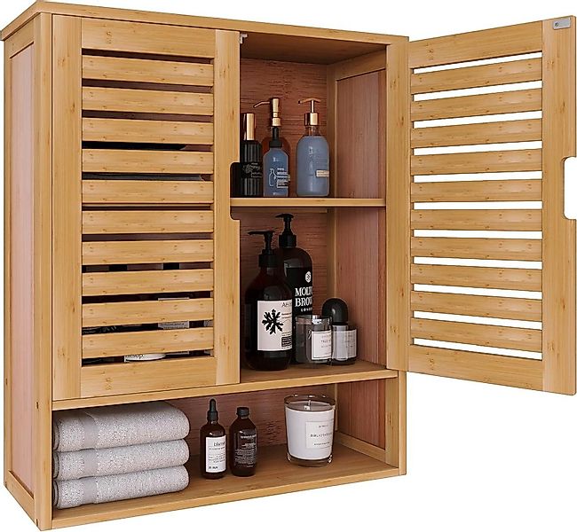 LuxusKollektion Büro-Set Badezimmerschrank Bambus Wandmontage Toilette günstig online kaufen