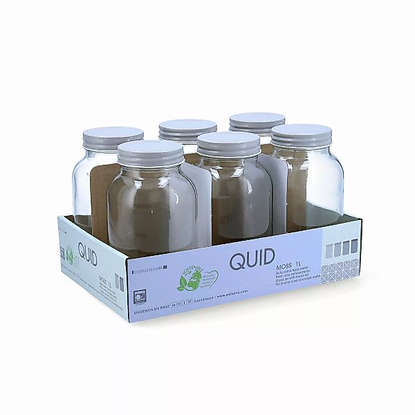 Topf Quid Moss Grau Glas (1 L) (pack 6x) günstig online kaufen