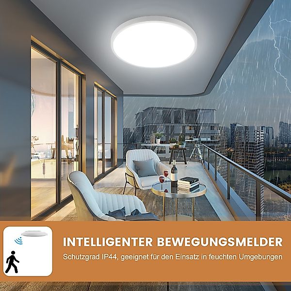 Oraymin LED Deckenleuchte Rund Weiß Panel günstig online kaufen