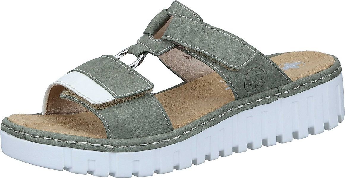 Rieker Pantoletten Pantolette aus strapazierfähigem Synthetik günstig online kaufen