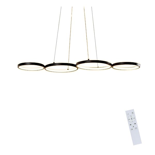 ZMH LED Pendelleuchte Wohnzimmer Modern 4 günstig online kaufen