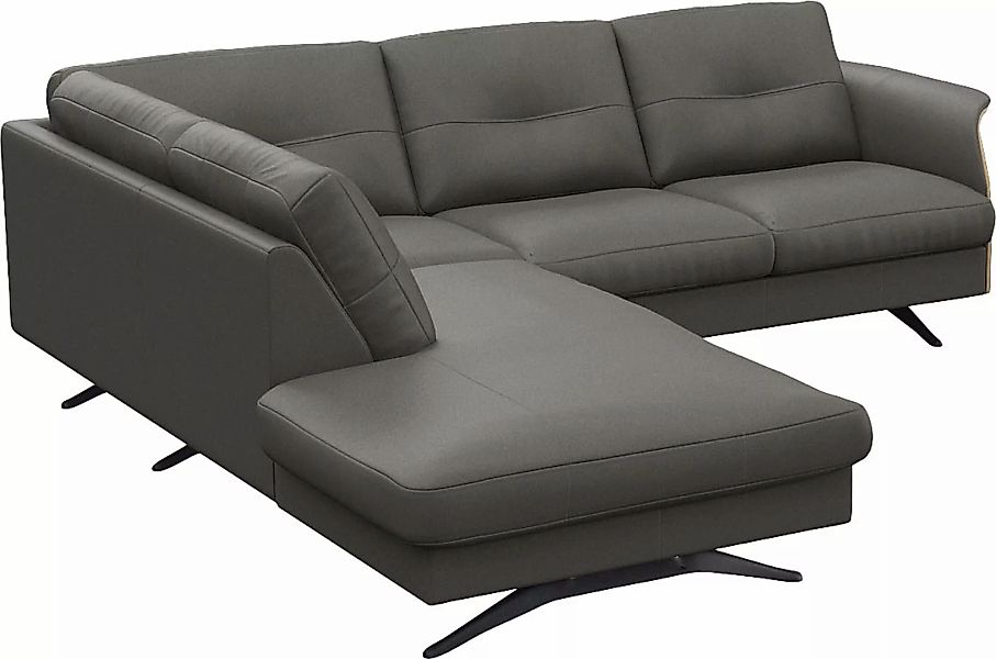 FLEXLUX Ecksofa "Glow, super bequem durch hochwertigem Sitzaufbau mit Feder günstig online kaufen