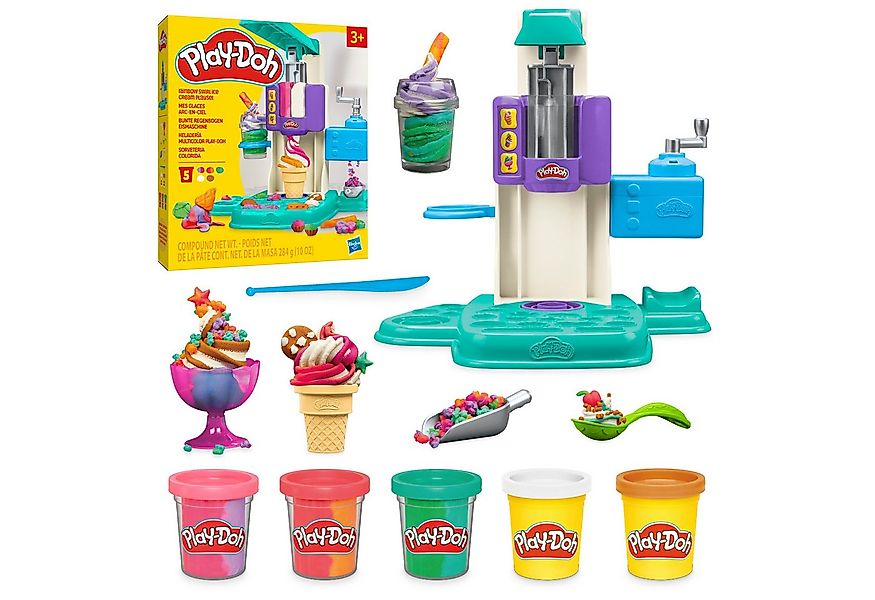 Hasbro Knetform-Set Play-Doh Bunte Regenbogen Eismaschine günstig online kaufen