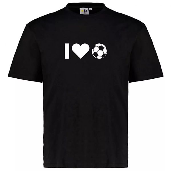 Pfundskerl Motto T-Shirt "I Love Fussball" günstig online kaufen