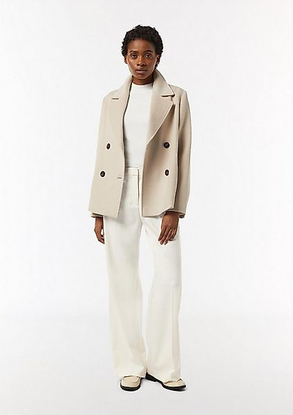 comma Chinos Hose Flannelhose mit weitem Bein günstig online kaufen