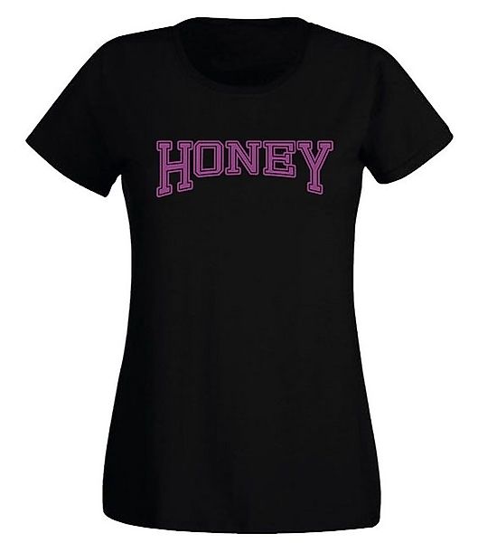 G-graphics T-Shirt Damen T-Shirt - Honey mit trendigem Frontprint, Slim-fit günstig online kaufen