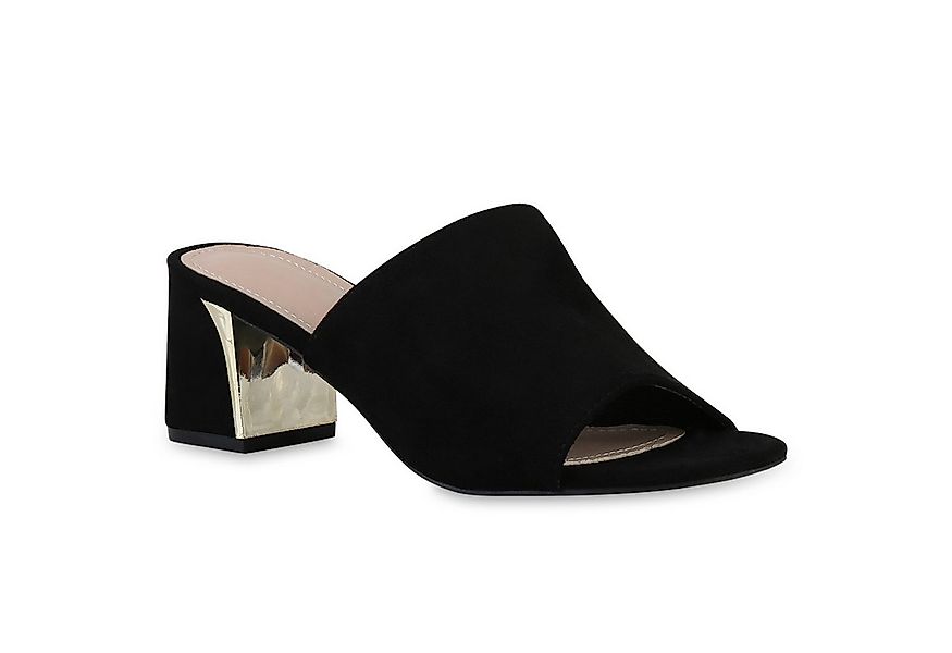 VAN HILL 840884 Sandalette Damen Pantoletten Sandaletten Klassische Basic B günstig online kaufen