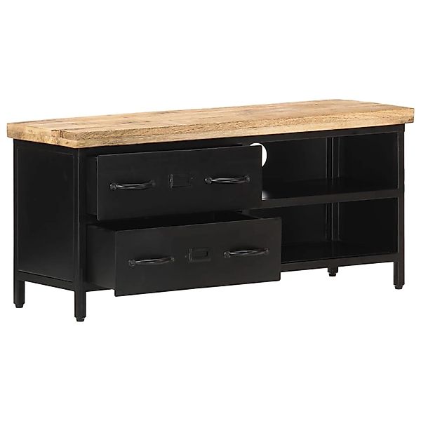 Tv-schrank 90x30x41 Cm Raues Mangoholz günstig online kaufen