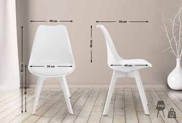 CLP Küchenstuhl Linares (4er Set), Buchenholz-Gestell, günstig online kaufen