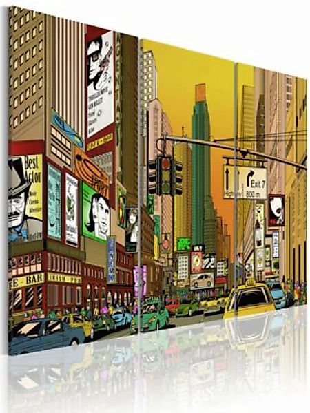 artgeist Wandbild NYC im Comic mehrfarbig Gr. 60 x 40 günstig online kaufen