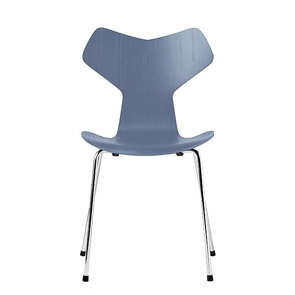 Fritz Hansen - Grand Prix™ Stuhl gefärbte Esche - dämmerungsblau/Sitzfläche günstig online kaufen