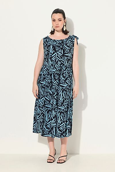Ulla Popken Midikleid Jerseykleid geraffter Ausschnitt günstig online kaufen