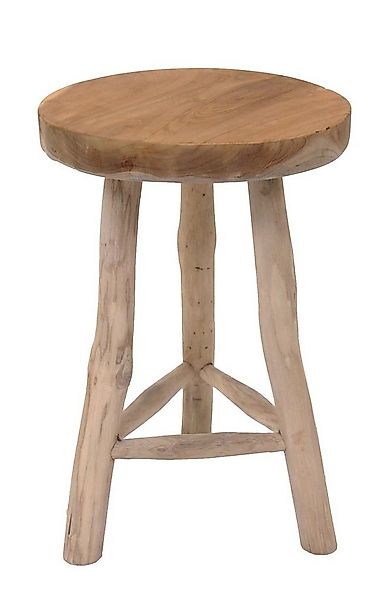 Spetebo Blumenhocker Teak Blumenhocker mit 3 Beinen - Ø 30 cm (Packung, 1 S günstig online kaufen