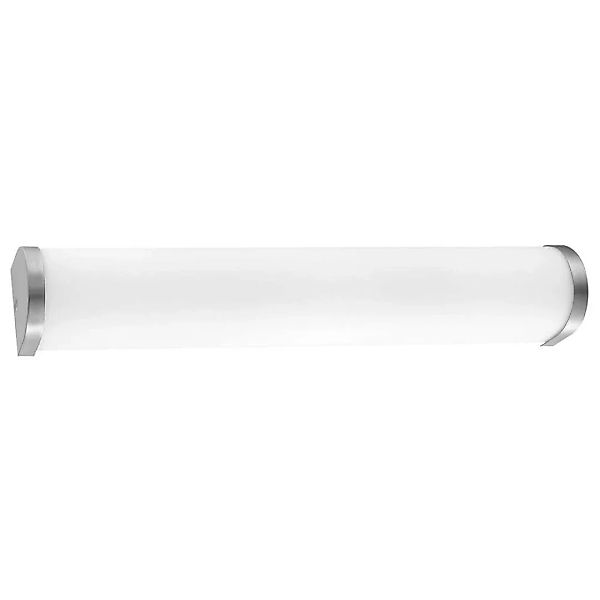 Spiegelleuchte Polo in Weiß und Silber E14 2-flammig IP44 günstig online kaufen