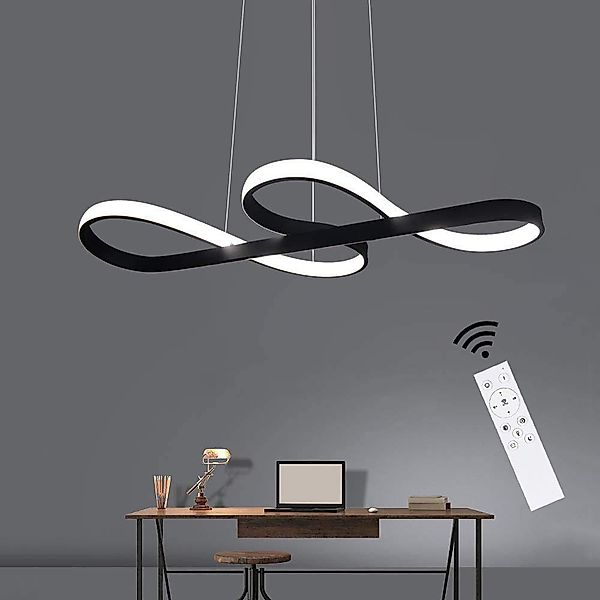 ZMH Pendelleuchte LED Esstisch Schwarz/Weiß Hängeleuchte günstig online kaufen