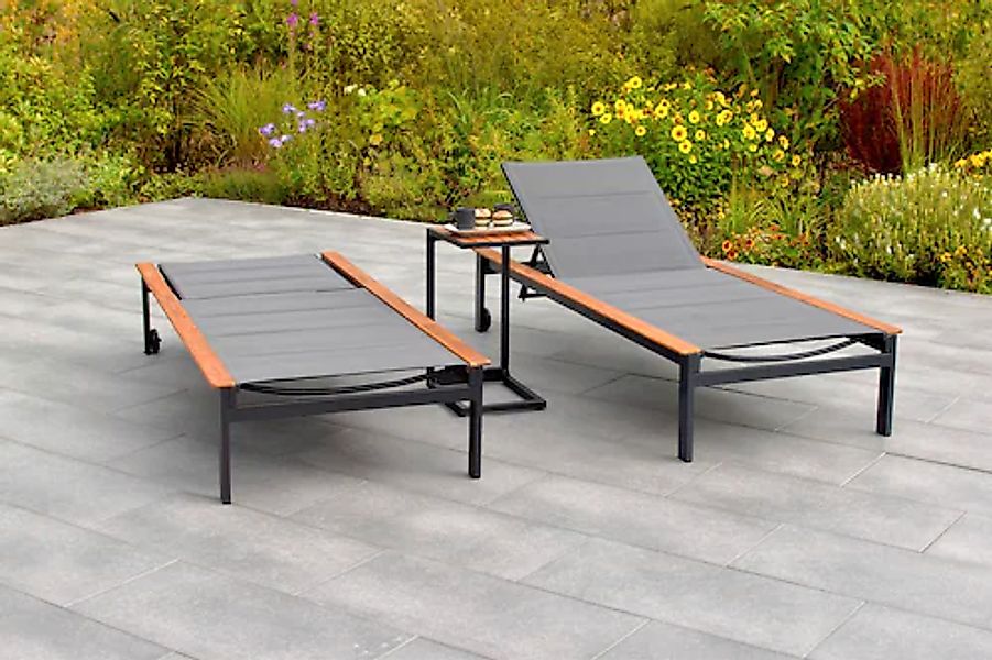MERXX Gartenliege »Paxos« 2 Liegen und Beistelltisch günstig online kaufen