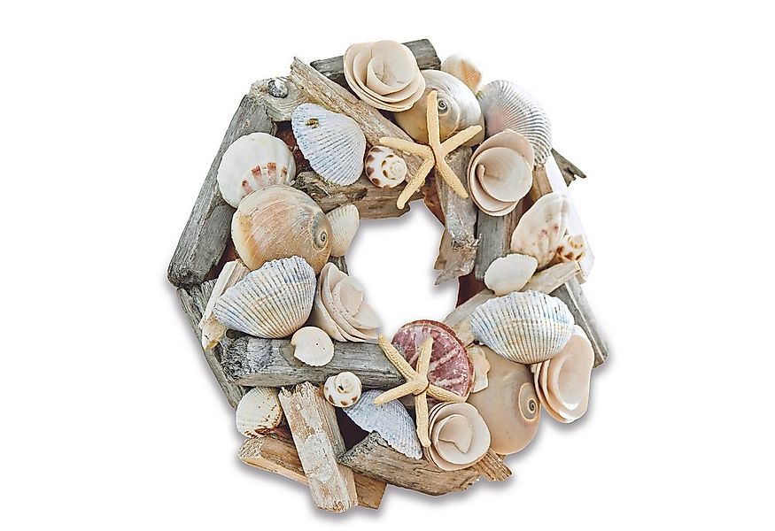 Mirabeau Dekokranz Kranz Geoffroi beige/blau günstig online kaufen