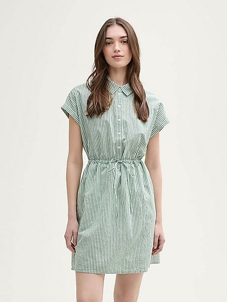 TOM TAILOR Denim Sommerkleid Mini-Blusenkleid mit Streifenmuster günstig online kaufen