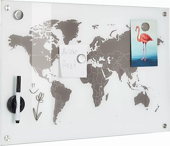 Zeller Present Pinnwand "Worldmap" günstig online kaufen
