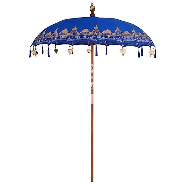 vidaXL Balinesischer Sonnenschirm Blau 185 x 185 x 260 cm 42006456 günstig online kaufen