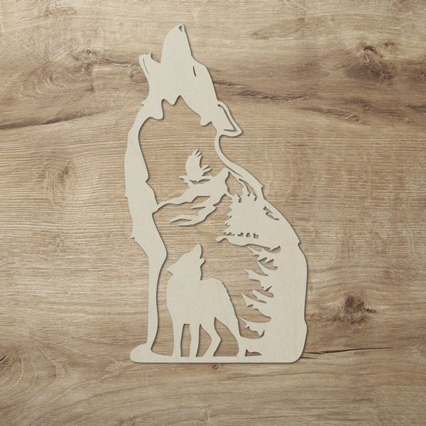Namofactur LED Dekolicht Heulender Wolf Wand günstig online kaufen