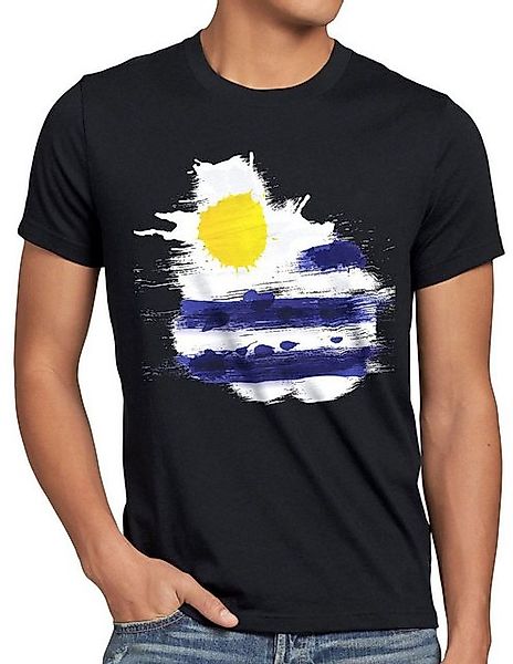 style3 Print-Shirt Herren T-Shirt Flagge Uruguay Fußball Sport Flag WM EM F günstig online kaufen