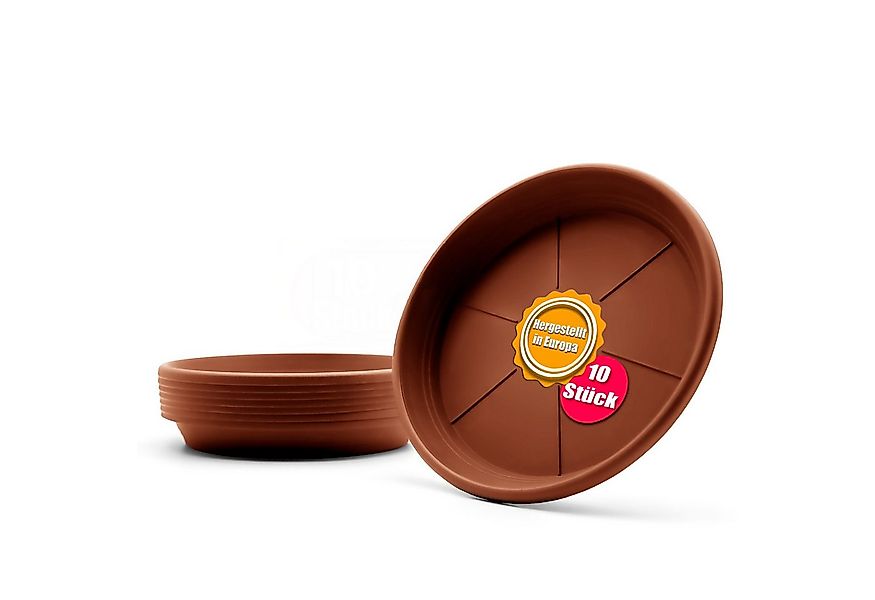BigDean Blumentopfuntersetzer 10 Stück Topfuntersetzer Ø 24,5 cm in Terraco günstig online kaufen
