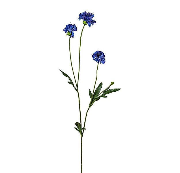Kunstblume Kunstblume KORNBLUME ca 59cm. Kornblumen mit 3 Blüten in BLAU., günstig online kaufen