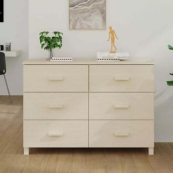 Vidaxl Sideboard Honigbraun 113x40x80 Cm Massivholz Kiefer günstig online kaufen