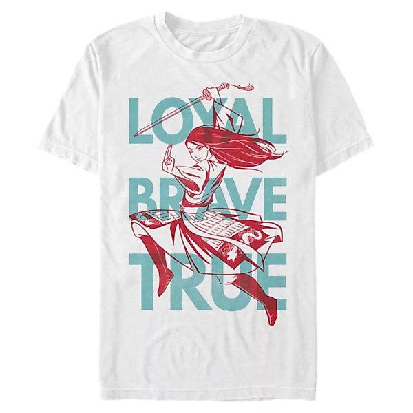Disney - Mulan - Mulan Loyal Brave True - Männer T-Shirt günstig online kaufen