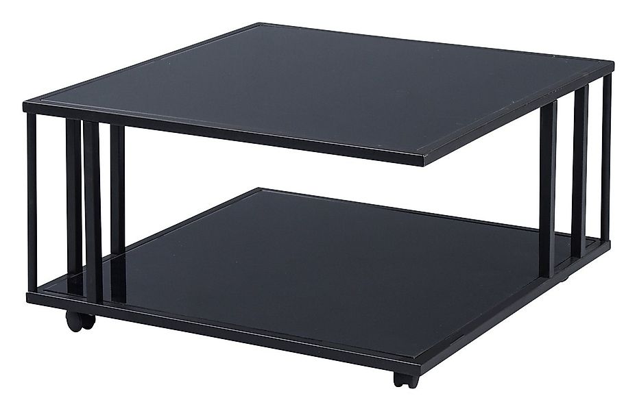 M2 Kollektion Couchtisch PARIS, Schwarzglas, 75 günstig online kaufen