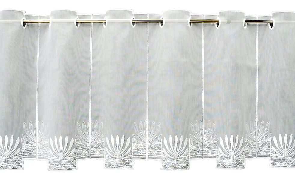 FLORENTINA Scheibengardine   ¦ weiß ¦ Synthetik ¦ Maße (cm): B: 144 H: 45 G günstig online kaufen