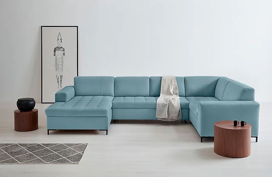 OTTO home Wohnlandschaft »Grazzo, aktuelle Steppung im Sitz, viel Platz, U- günstig online kaufen