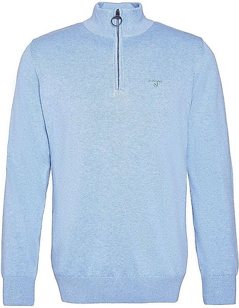 Barbour Half Zip Pullover Hellblau - Größe M günstig online kaufen