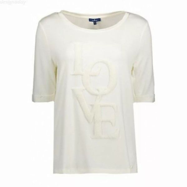 TOM TAILOR T-Shirt Love plauschige Schriftzug günstig online kaufen
