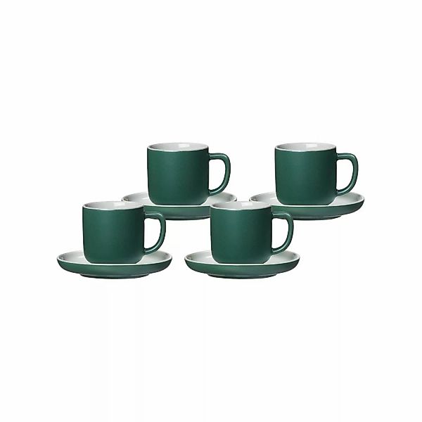 Ritzenhoff & Breker Jasper Espressotasse mit Untertasse 100 ml 4er Set Grün günstig online kaufen