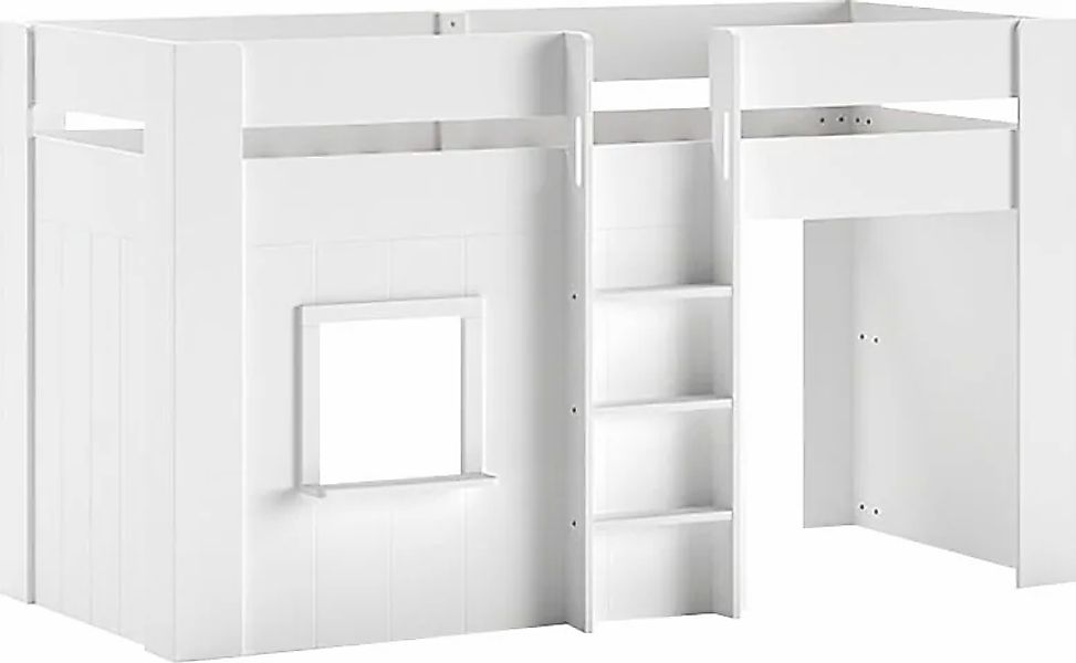 Vipack Hochbett "Reno, ein tolles Hüttenbett mit hoher Standfestigkeit, wei günstig online kaufen